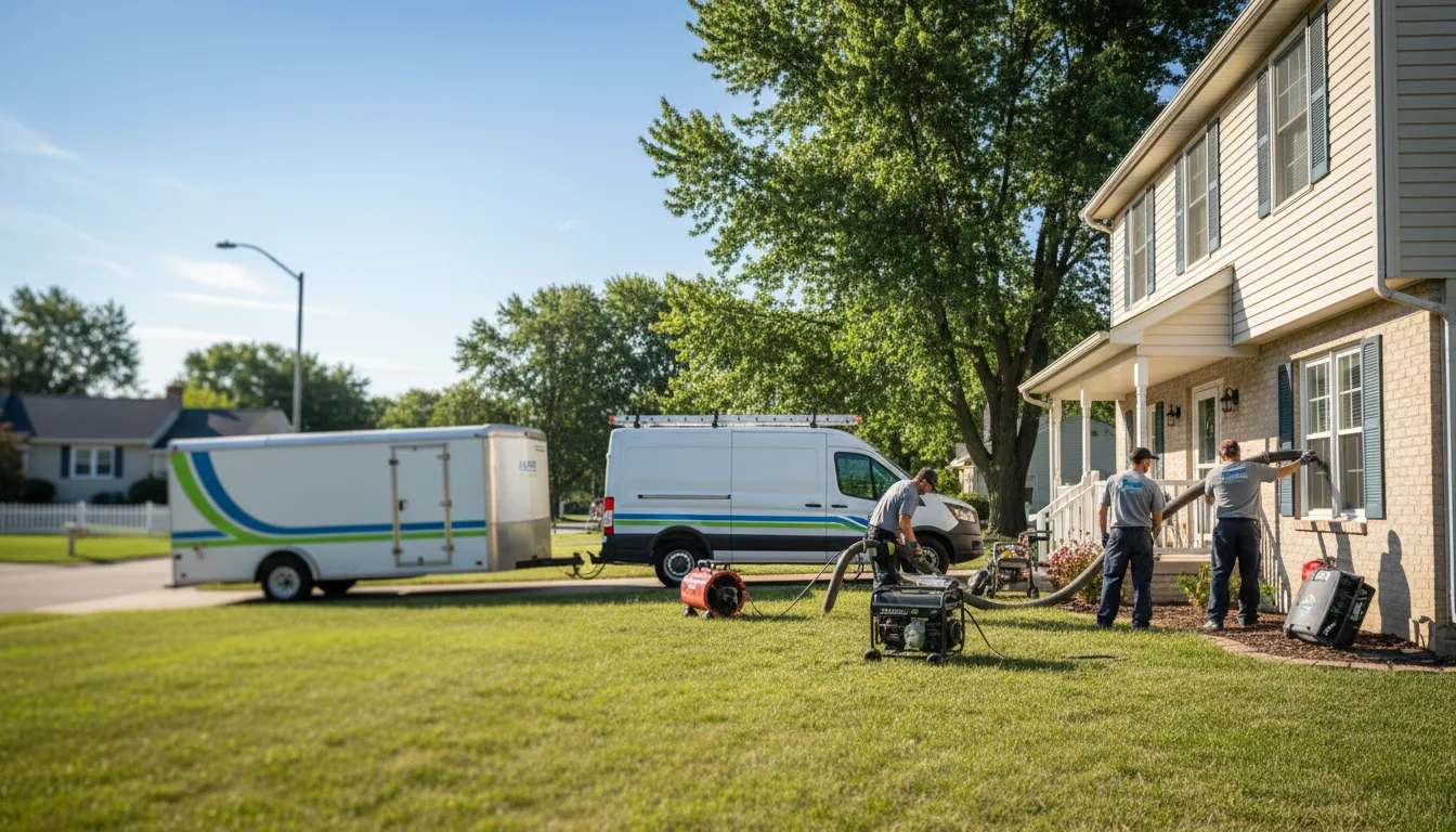 Flooded Basement Restoration And Cleanup With Repair in Columbus, KS near me